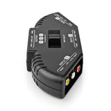 3 portos AV-kapcsoló | 3 db RCA (RWY) Bemenet - 1 db RCA (RWY) Kimenet | Fekete