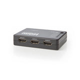 HDMI Kapcsoló | 5 Port | 5 db HDMI-bemenet | 1 db HDMI-kimenet | 1080p | ABS | Antracit | Doboz