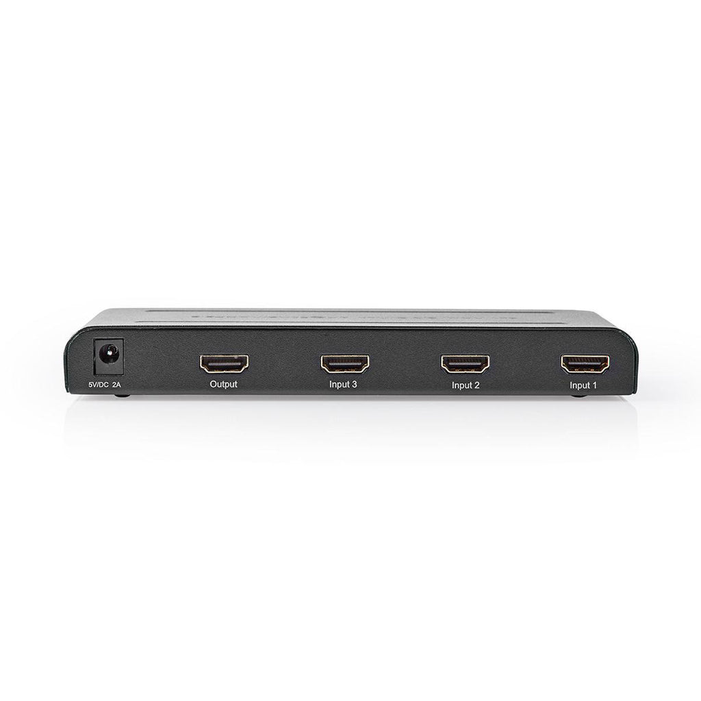 HDMI ™ Switch | 3-Port port(s) | 3x HDMI™ Bemenet | 1x HDMI™ Kimenet | 4K@60Hz | 18 Gbps | Távvezérelt | Fém | Antracit