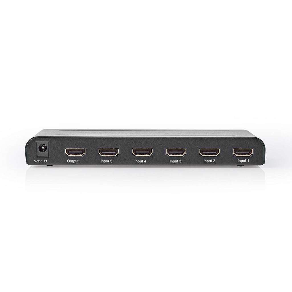 HDMI™ kapcsoló | 5 port - 5 db HDMI™ bemenet | 1 db HDMI™ kimenet | 60 kép/mp-es 4K2K/HDCP2.2