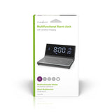 Alarm clock wireless charger | Qi szabványú | 5 / 7.5 / 10 / 15 W | USB-A Dugasz | 2 Riasztási Idők | Szundi funkció