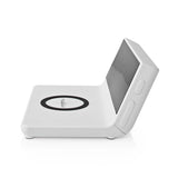 Alarm clock wireless charger | Qi szabványú | 5 / 7.5 / 10 / 15 W | USB-A Dugasz | 2 Riasztási Idők | Szundi funkció