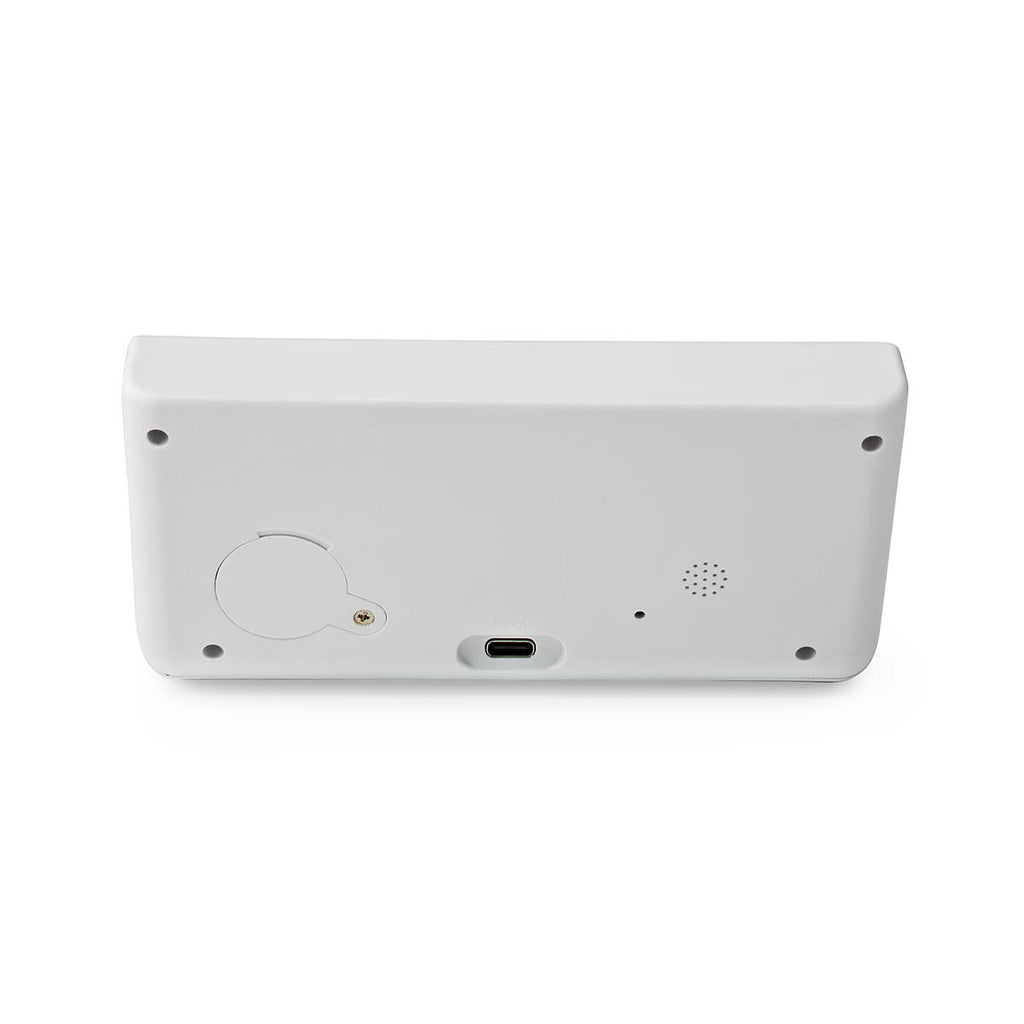 Alarm clock wireless charger | Qi szabványú | 5 / 7.5 / 10 / 15 W | USB-A Dugasz | 2 Riasztási Idők | Szundi funkció