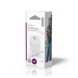 Fali Töltő | 1.67 A / 2.22 A / 3.0 A | Kimenő csatlakozók száma: 1 | USB-C™ | Maximális Kimeneti Teljesítmény: 20 W | Automatikus Feszültség Kiválasztás