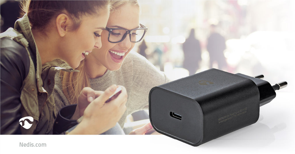Fali Töltő | 32 W | Gyors töltés funkció | 1.5 / 2.0 / 2.5 / 3.0 A | Kimenő csatlakozók száma: 1 | USB-C™ | Automatikus Feszültség Kiválasztás