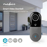 SmartLife Videó kaputelefon | Transzformátor | Android™ & iOS | 1280x720 | Micro SD | Felhőbe tölthető | IP53 | Mozgásérzékelővel | Éjjellátó: 15 m | Wi-Fi / 433 MHz | Szürke/Fekete