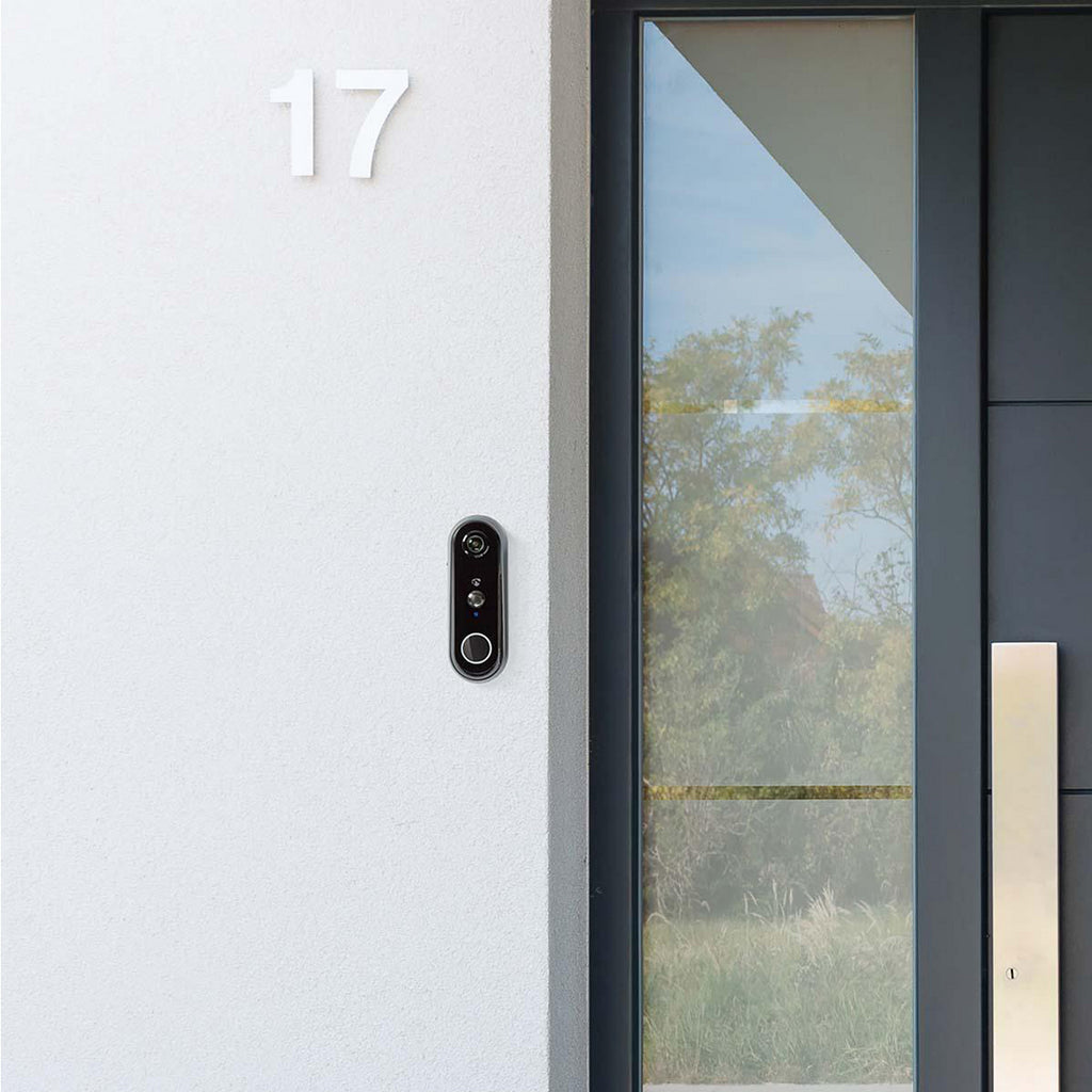 SmartLife Videó kaputelefon | Wi-Fi | Elemes Áramellátás | Android™ / IOS | Full HD 1080p | Cloud / microSD (nem tartozék) | IP54 | Mozgásérzékelővel | Éjjellátó | Szürke