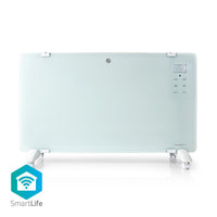 SmartLife Konvektor | Wi-Fi | Fürdőszobába alkalmas | Üveg Panel | 2000 W | 2 Hőbeállítások | LED | 15 - 35 °C | Állítható hőmérséklet | Fehér