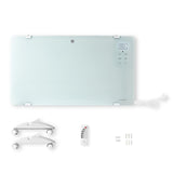 SmartLife Konvektor | Wi-Fi | Fürdőszobába alkalmas | Üveg Panel | 2000 W | 2 Hőbeállítások | LED | 15 - 35 °C | Állítható hőmérséklet | Fehér