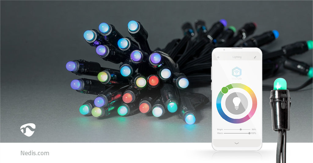 SmartLife Dekoratív LED | Pártlámpák | Wi-Fi | RGB | 48 LED's | 10.80 m | Android™ / IOS