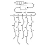 SmartLife Dekoratív LED | Függöny | Wi-Fi | Meleg és lehűlni fehér | 200 LED's | 3 m | Android™ / IOS