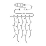 SmartLife Dekoratív LED | Jégcsap | Wi-Fi | Meleg és lehűlni fehér | 240 LED's | 5.00 m | Android™ / IOS