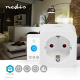 SmartLife Intelligens Csatlakozó | Wi-Fi | Teljesítmény mérő | 3680 W | Type F (CEE 7/3) | -10 - 45 °C | Android™ / IOS | Fehér