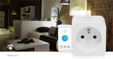 SmartLife Intelligens Csatlakozó | Wi-Fi | Teljesítmény mérő | 3680 W | Type F (CEE 7/3) | -10 - 45 °C | Android™ / IOS | Fehér