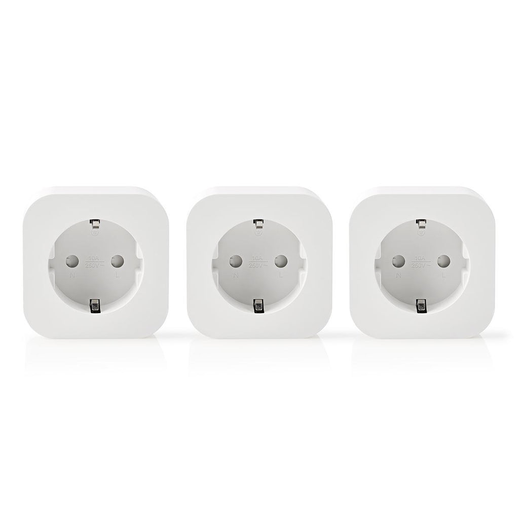 SmartLife Intelligens Csatlakozó | Wi-Fi | 2500 W | Földelt csatlakozó / F típus (CEE 7/7) | -10 - 45 °C | Android™ / IOS | Fehér