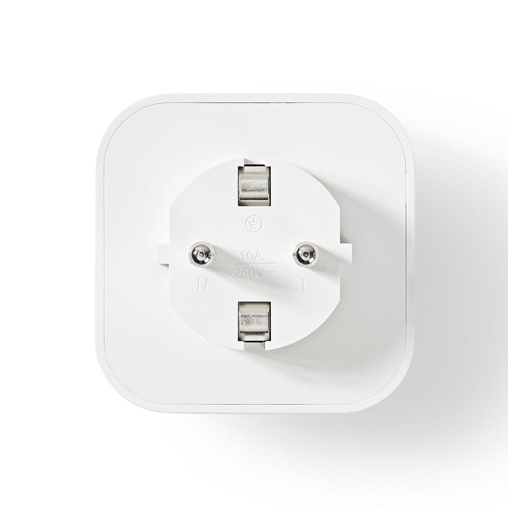 SmartLife Intelligens Csatlakozó | Wi-Fi | 2500 W | Földelt csatlakozó / F típus (CEE 7/7) | -10 - 45 °C | Android™ / IOS | Fehér