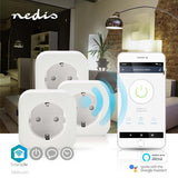SmartLife Intelligens Csatlakozó | Wi-Fi | 2500 W | Földelt csatlakozó / F típus (CEE 7/7) | -10 - 45 °C | Android™ / IOS | Fehér