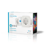 SmartLife Intelligens Csatlakozó | Wi-Fi | 2500 W | Földelt csatlakozó / F típus (CEE 7/7) | -10 - 45 °C | Android™ / IOS | Fehér