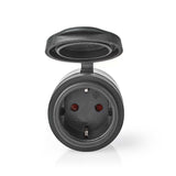 SmartLife Intelligens Csatlakozó | Wi-Fi | IP44 | 3680 W | Földelt csatlakozó / F típus (CEE 7/7) | -5 - 40 °C | Android™ / IOS | Fekete