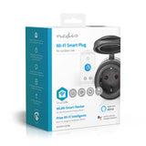 SmartLife Intelligens Csatlakozó | Wi-Fi | IP44 | 3680 W | Földelt csatlakozó / F típus (CEE 7/7) | -5 - 40 °C | Android™ / IOS | Fekete