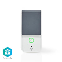 SmartLife Intelligens Plug | IP44 | Teljesítmény mérő | 3680 W | Schuko / F típus (CEE 7/7) | -10-40 °C | Android™ & iOS | Wi-Fi | Fehér/Szürke