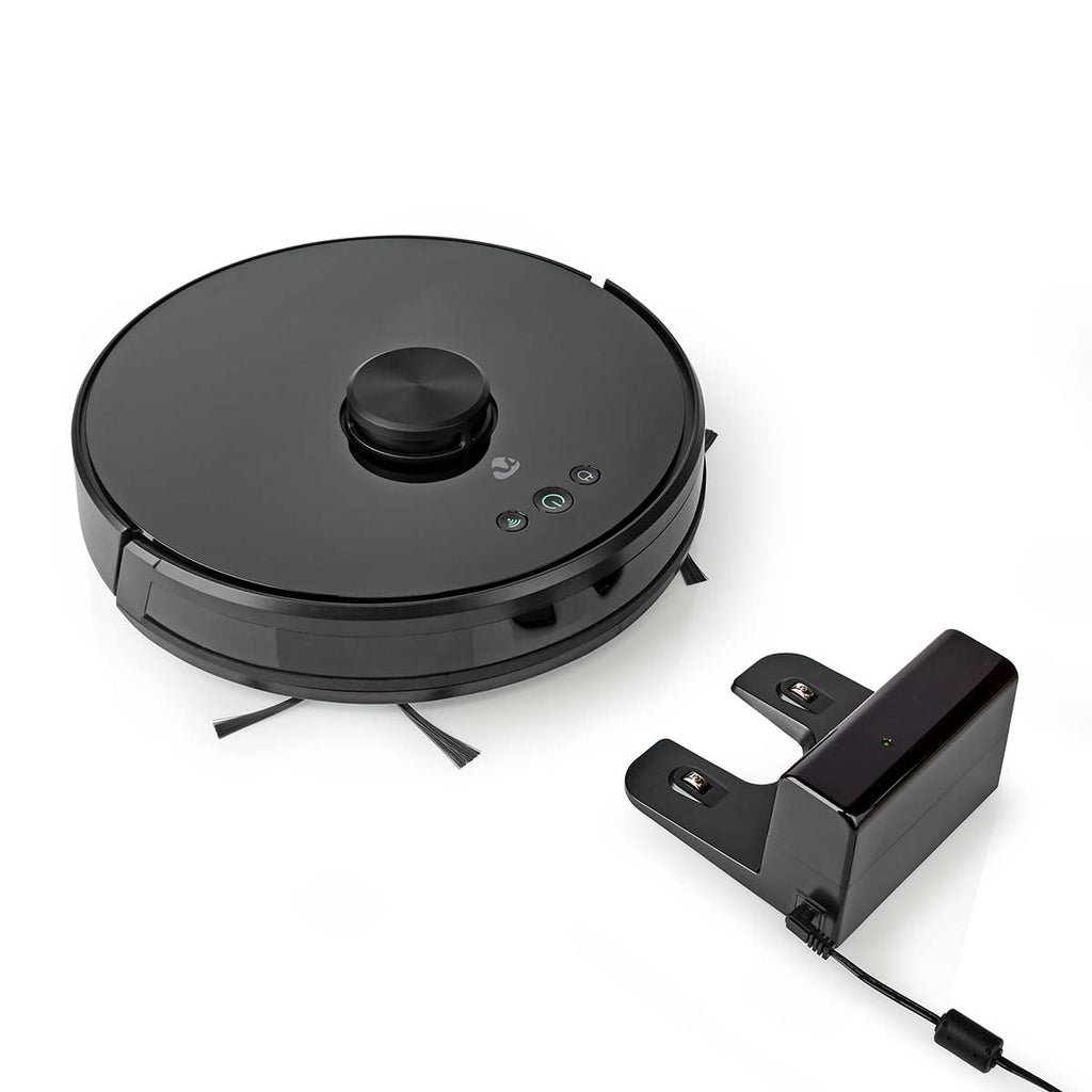 Robot Porszívó | Lézeres navigáció | Wi-Fi | Gyűjtőtartály térfogat: 0.6 l | Automatikus töltés | Maximális működési idő: 120 min | Fekete | Android™ / IOS