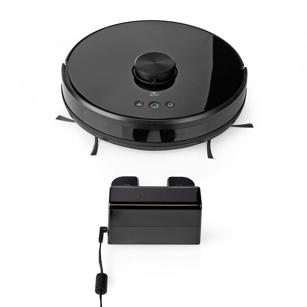 Robot Porszívó | Lézeres navigáció | Wi-Fi | Gyűjtőtartály térfogat: 0.6 l | Automatikus töltés | Maximális működési idő: 120 min | Fekete | Android™ / IOS