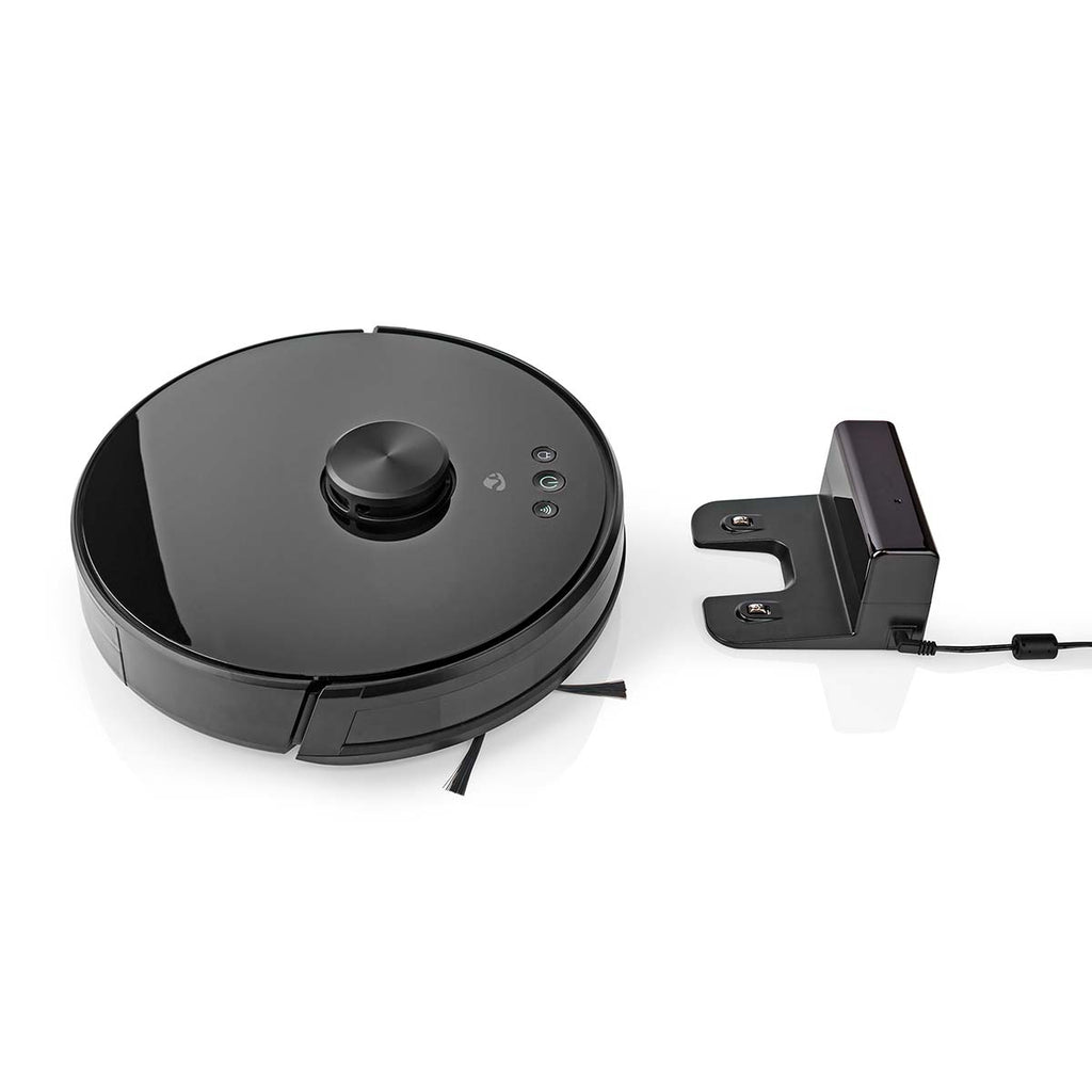 Robot Porszívó | Lézeres navigáció | Wi-Fi | Gyűjtőtartály térfogat: 0.6 l | Automatikus töltés | Maximális működési idő: 120 min | Fekete | Android™ / IOS