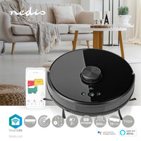 Robot Porszívó | Lézeres navigáció | Wi-Fi | Gyűjtőtartály térfogat: 0.6 l | Automatikus töltés | Maximális működési idő: 120 min | Fekete | Android™ / IOS