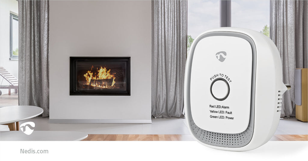 SmartLife Gázérzékelő | Zigbee 3.0 | Hálózati Áramellátás | Érzékelő élettartama: 5 év | EN 50194-1:2009 | Android™ / IOS | Teszt gombbal | 75 dB | Fehér