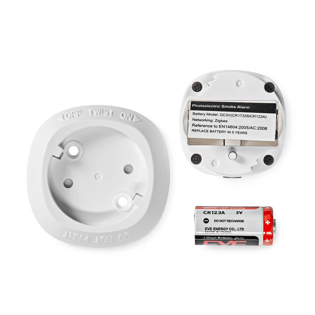 SmartLife füstérzékelő | Zigbee 3.0 | Elemes Áramellátás | Érzékelő élettartama: 10 év | EN 14604 | Android™ / IOS | 85 dB | Fehér | 1 db