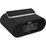 DABMAN d20 DAB+ és FM rádió ébresztőóra Fekete-4