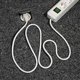 Extension socket Eco-Line 3-Aljzat 5.00 m Fehér - Védőérintkező TYPE F-7