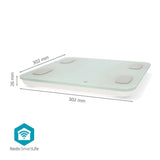 SmartLife Egészségügyi mérlegek | Bluetooth® | BMI / BMR / Csontok / Izom / Súly / Víz / Zsír | 12 | Max. terhelés: 180 kg | Android™ / IOS | ABS / Üveg | Fehér-10