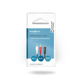 Sztereó audiokábel | 2x RCA Dugasz | 3.5 mm Aljzat | Nikkelezett | 0.20 m | Kerek | Doboz-2