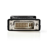 DVI adapter | DVI-I 24+5-Pin Dugasz | VGA Aljzat | Nikkelezett | Egyenes | PVC | Fekete | Doboz-1