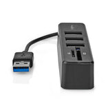 USB hub | 1x USB-A | 3x USB A Aljzat | 5-Port port(s) | USB 2.0 | USB-áramellátású | SD & MicroSD-3