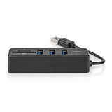 USB hub | 1x USB-A | 3x USB A Aljzat | 5-Port port(s) | USB 2.0 | USB-áramellátású | SD & MicroSD-4