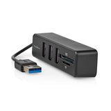 USB hub | 1x USB-A | 3x USB A Aljzat | 5-Port port(s) | USB 2.0 | USB-áramellátású | SD & MicroSD-7