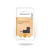 USB-A Adapter | USB 2.0 | USB-A Dugasz | USB-A Aljzat | 480 Mbps | Kerek | Nikkelezett | PVC | Fekete | Doboz-4