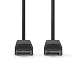 DisplayPort kábel | DisplayPort Dugasz | DisplayPort Dugasz | 4K@60Hz | Nikkelezett | 2.00 m | Kerek | PVC | Fekete | Label-1