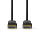 DisplayPort kábel | DisplayPort Dugasz | DisplayPort Dugasz | 8K@60Hz | Nikkelezett | 3.00 m | Kerek | PVC | Fekete | Label-1