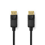 DisplayPort kábel | DisplayPort Dugasz | DisplayPort Dugasz | 8K@60Hz | Nikkelezett | 3.00 m | Kerek | PVC | Fekete | Label-0