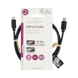 USB kábel | USB 2.0 | USB-C™ Dugasz | USB Micro-B Dugasz | 60 W | 480 Mbps | Nikkelezett | 1.00 m | Kerek | PVC | Fekete | Label-2