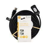 Aktív USB-kábel | USB 2.0 | USB-A Dugasz | USB-A Aljzat | 480 Mbps | 10.0 m | Kerek | Nikkelezett | PVC | Réz | Label-2