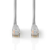 CAT5e hálózati kábel | U/UTP | RJ45 Dugasz | RJ45 Dugasz | 0.50 m | Kerek | PVC | Szürke | Label-1