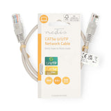 CAT5e hálózati kábel | U/UTP | RJ45 Dugasz | RJ45 Dugasz | 0.50 m | Kerek | PVC | Szürke | Label-2