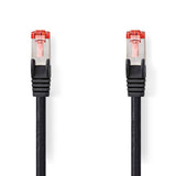 CAT6 hálózati kábel | RJ45 Dugasz | RJ45 Dugasz | S/FTP | 0.15 m | Kerek | LSZH | Fekete | Label-0