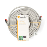 CAT6 hálózati kábel | RJ45 Dugasz | RJ45 Dugasz | S/FTP | 30.0 m | Kerek | LSZH | Szürke | Label-2