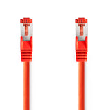 CAT6 hálózati kábel | RJ45 Dugasz | RJ45 Dugasz | S/FTP | 1.00 m | Kerek | LSZH | Piros | Label-0